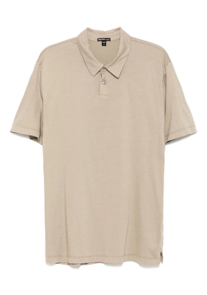 James Perse brushed lotus polo shirt - Grey