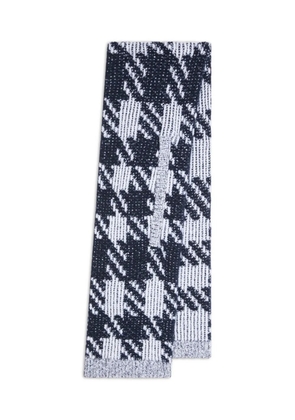 DRIES VAN NOTEN houndstooth scarf - Blue