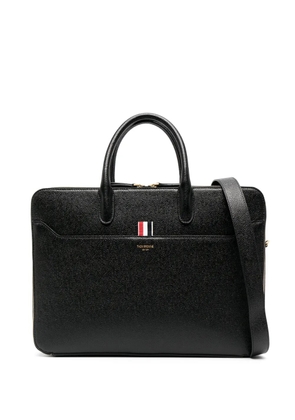 Thom Browne grosgrain-loop tote bag - Black