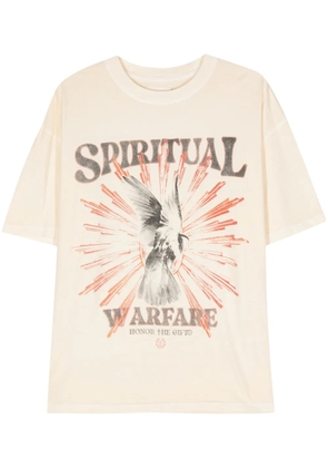 Honor The Gift Spiritual Conflict cotton T-shirt - Neutrals