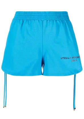 Stella McCartney side drawstring-fastening shorts - Blue