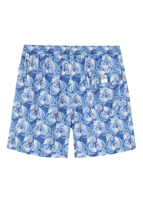 Fedeli paisley-print swim trunks - Blue
