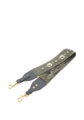 Christian Dior Pre-Owned 2020s medallion embroidery shoulder strap - Green