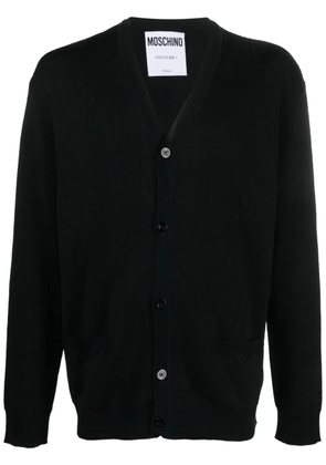Moschino button-up virgin wool cardigan - Black