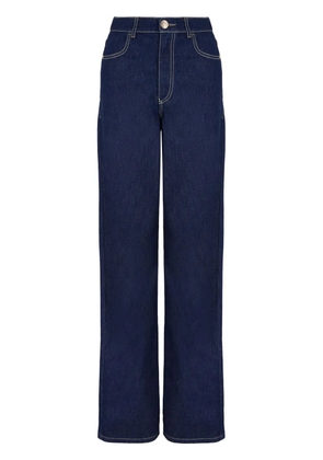 Emporio Armani high-rise straight-leg jeans - Blue