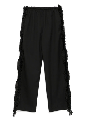 JNBY Side-detailed straight trousers - Black