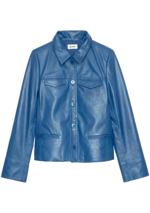 Zadig&Voltaire leather jacket - Blue