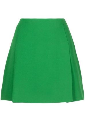 Elie Saab slits silk mini skirt - Green