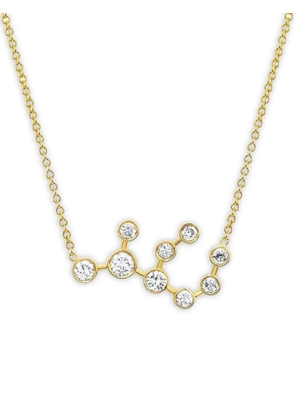 Logan Hollowell 14K yellow gold Virgo Constellation diamond necklace