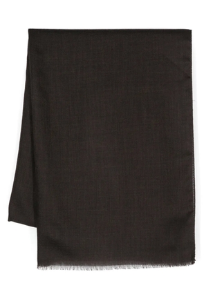 D4.0 frayed scarf - Brown