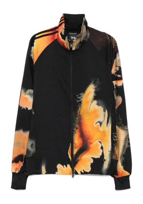 Y-3 AOP abstract-print zip-up jacket - Black