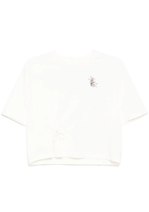 Musium Div. logo-embroidered T-shirt - White