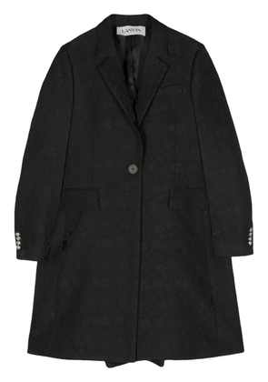 Lanvin cloqué midi coat - Black