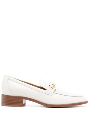 Tod's leather loafers - White