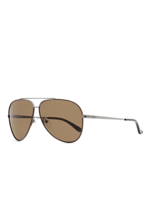 Ferragamo Eyewear double-bridge sunglasses - Silver