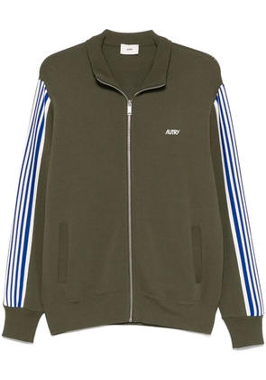 Autry stripe-detail cardigan - Green