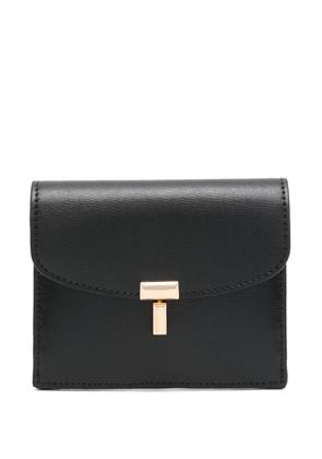 TOTEME T-lock leather card holder - Black