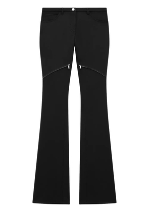 Courrèges Ellipse low-rise twill trousers - Black