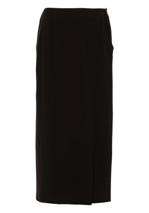 CHANEL Pre-Owned 1998 wool midi skirt - Brown