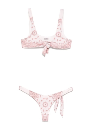 The Attico paisley-print bikini - Pink