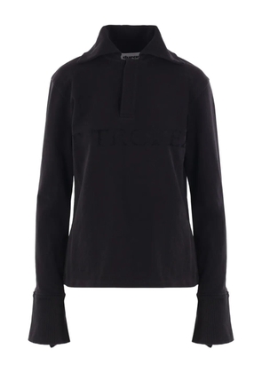 Duran Lantink piqué polo shirt - Black