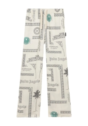 Palm Angels dollar-print trousers - Neutrals