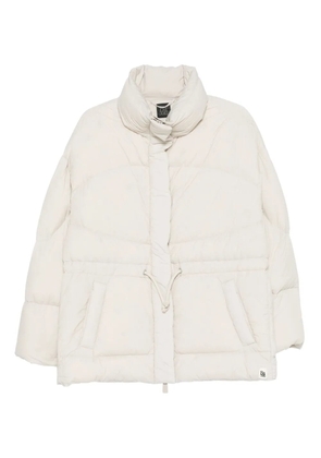Bacon welt-pocket padded jacket - White