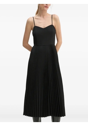 Theory pleated midi dress - Black