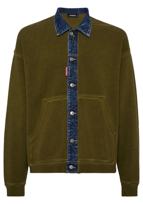 DSQUARED2 button-down sweatshirt - Green