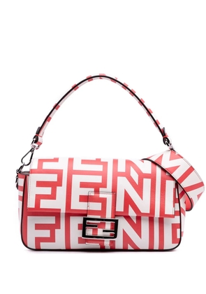 Fendi Pre-Owned 2010-2025 Marc Jacobs Nappa Vitello King Logo Print Phone Baguette satchel - Red