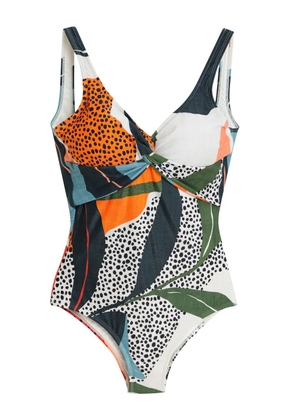 Lygia & Nanny Adriana printed swimsuit - White