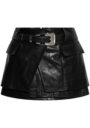IRO leather mini skirt - Black