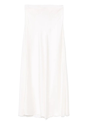 Avant Toi satin skirt - White