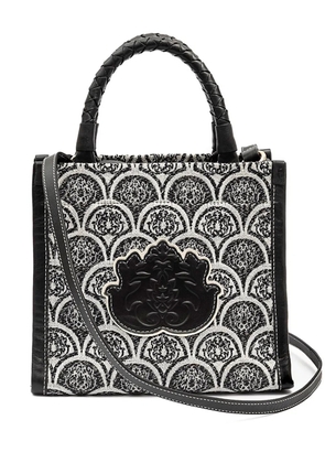 Isla Sirena jacquard-print shoulder bag - Black