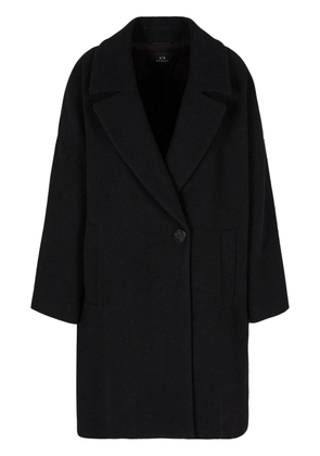 Armani Exchange single-breasted coat - Black