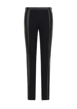 Roberto Cavalli leather-panelled leggings - Black