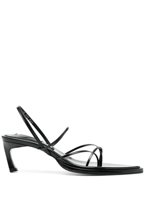 Reike Nen Garo 60mm leather slingback sandals - Black