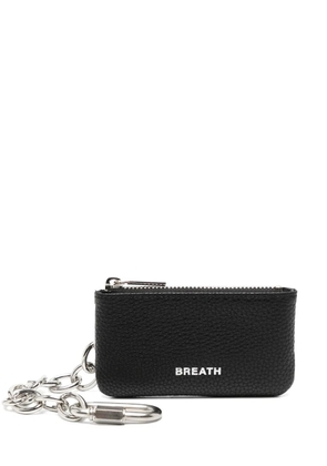 BREATH logo-print keyring wallet - Black