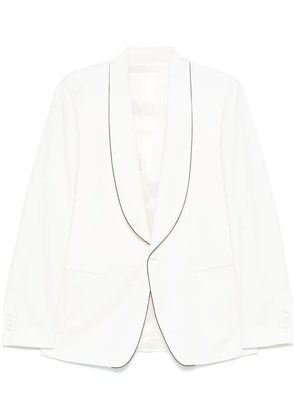 Lardini contrasting-trim blazer - Neutrals