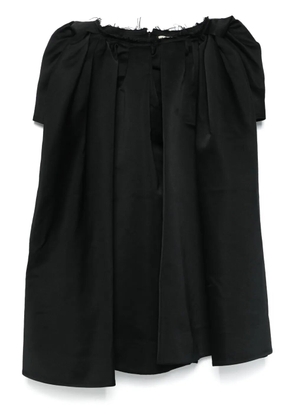 SHUSHU/TONG irregular midi skirt - Black