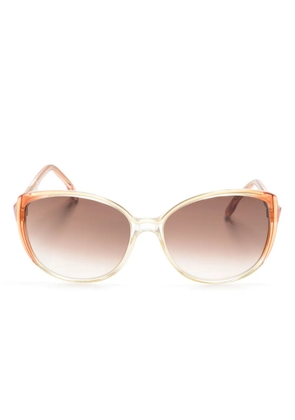 Saint Laurent Pre-Owned 1970s gradient oversize-frame sunglasses - Neutrals