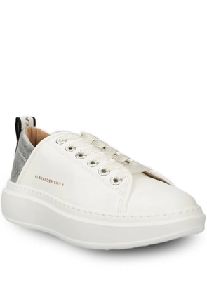 Alexander Smith Wembley metallic-panel sneakers - White