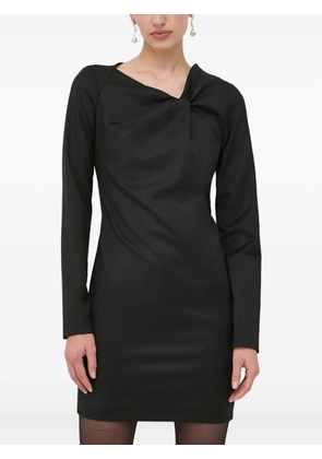 Trussardi knot long-sleeve mini dress - Black