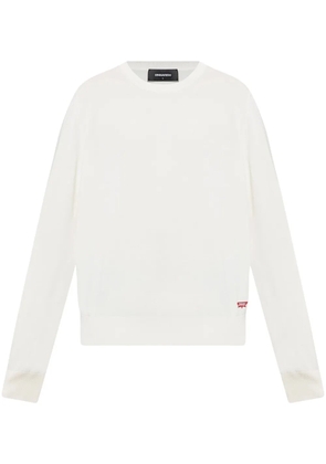 DSQUARED2 embroidered sweater - White