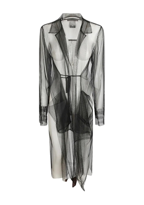 Maria Calderara tulle coat - Black