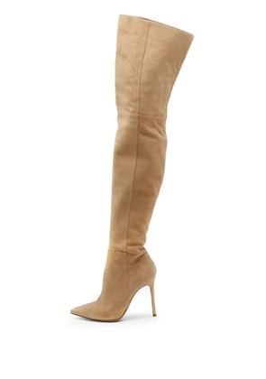 Gianvito Rossi pre-owned 60mm over-the-knee stiletto boots - Neutrals