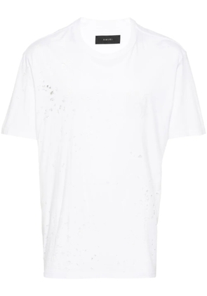 AMIRI Core Shotgun distressed T-shirt - White