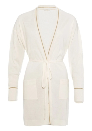 ERES Holidays longline cardigan - White