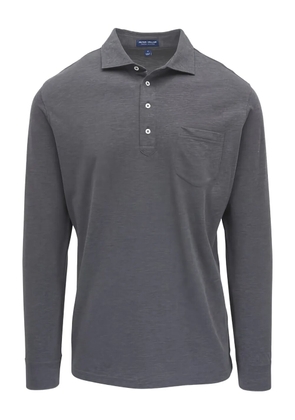 Peter Millar long-sleeved pocket polo shirt - Grey