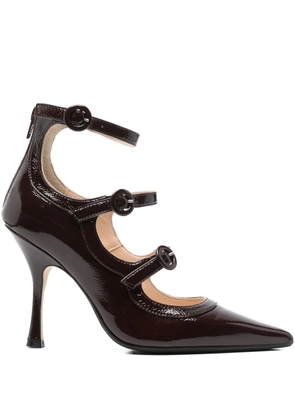 Anna F. buckled pumps - Red